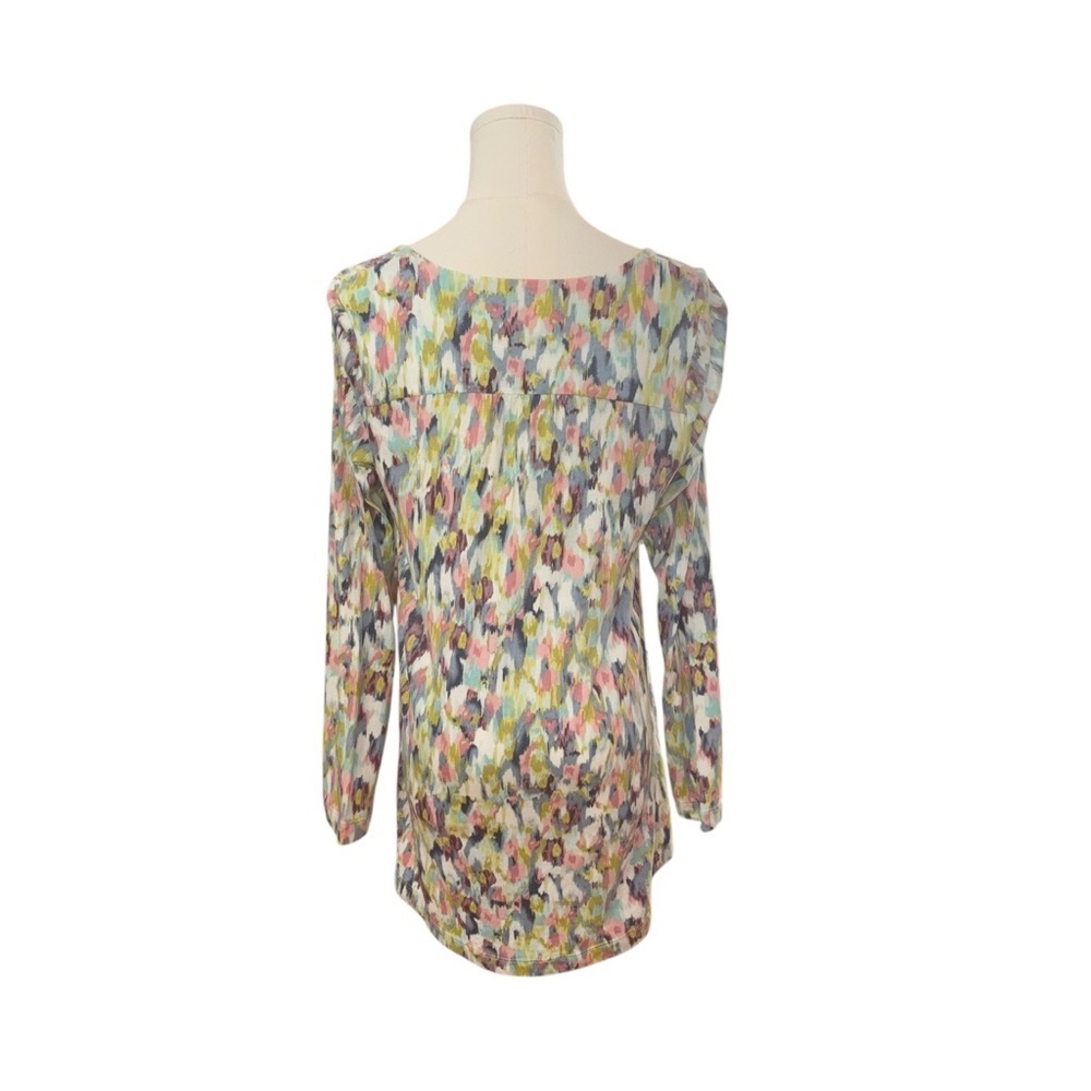 J. Jill Women's Small Colorful Pocket Tunic Casual Cotton Blend Relaxed Top - Picture 6 of 6